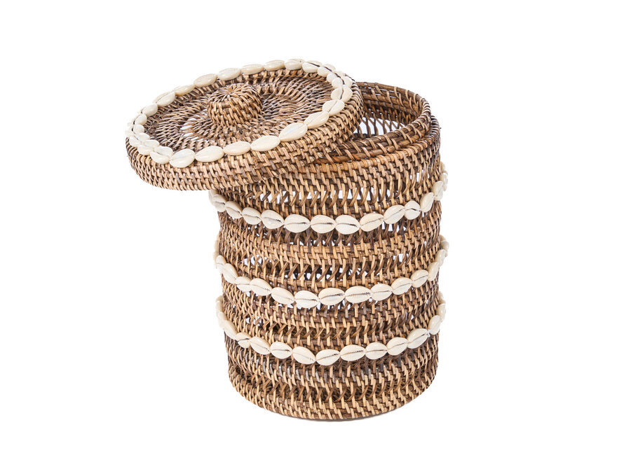 The Shell Storage Bin - Natural Brown