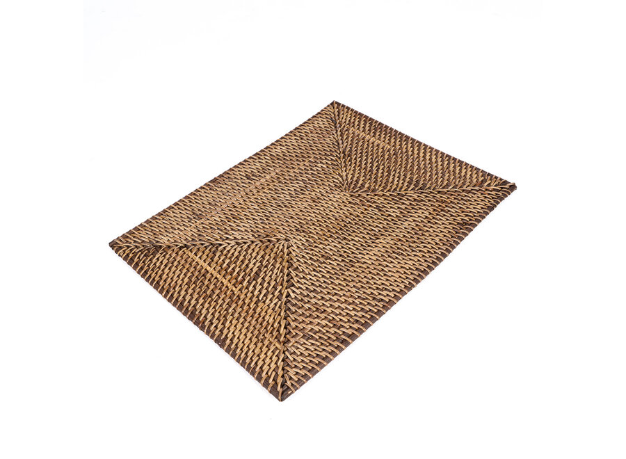 De Colonial Rechthoekige Placemat - Natuurlijk Bruin