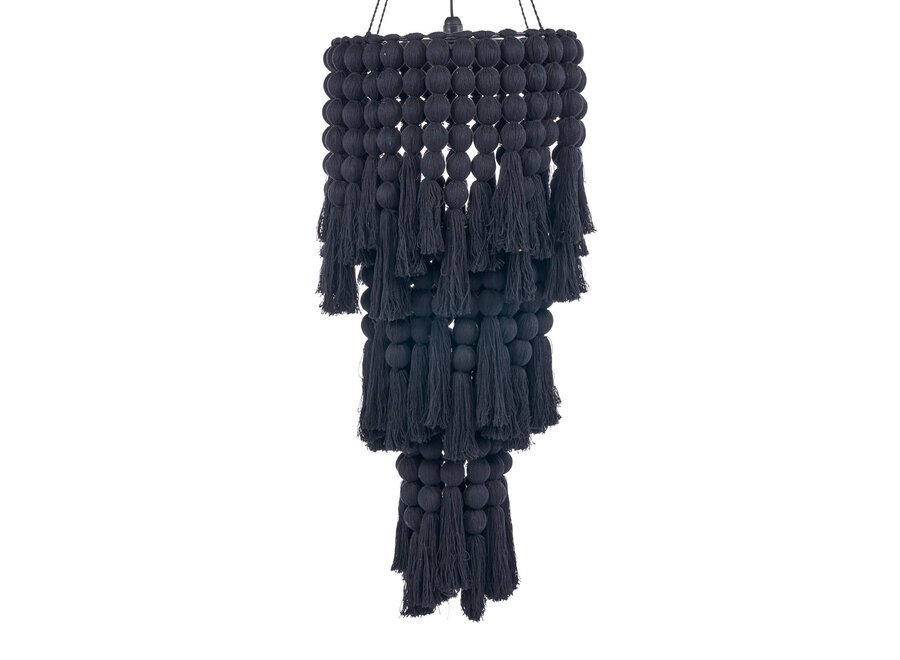 De Nomad Katoenen Kroonluchter - Zwart - XL