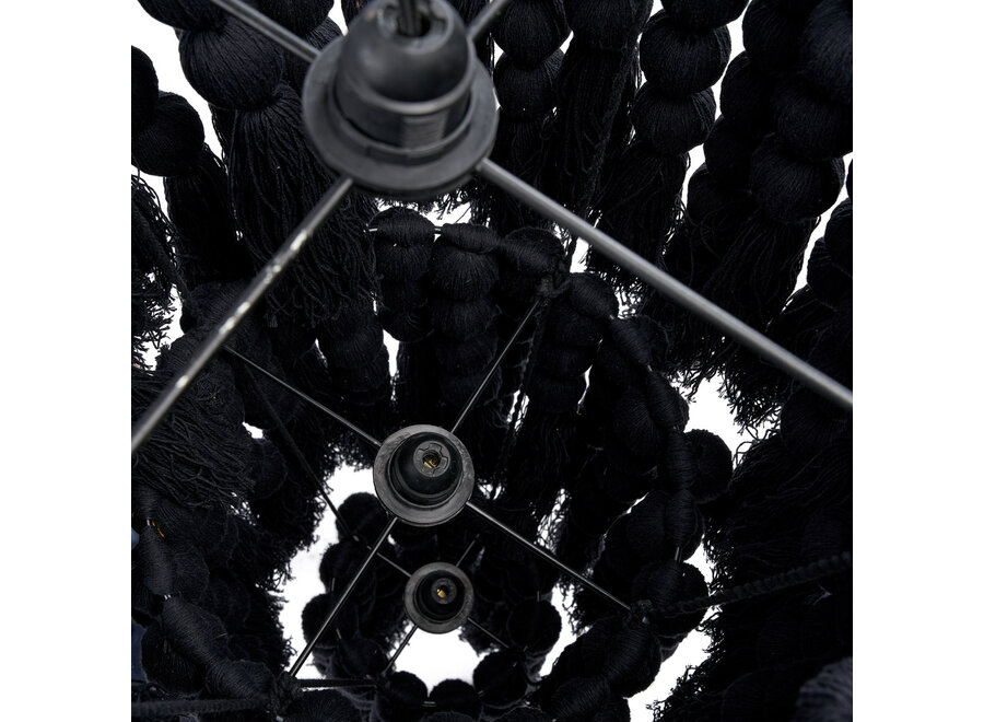 De Nomad Katoenen Kroonluchter - Zwart - XL