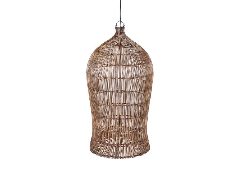 Die Woven Bell Hängeleuchte - Dunkles Walnuss - XL