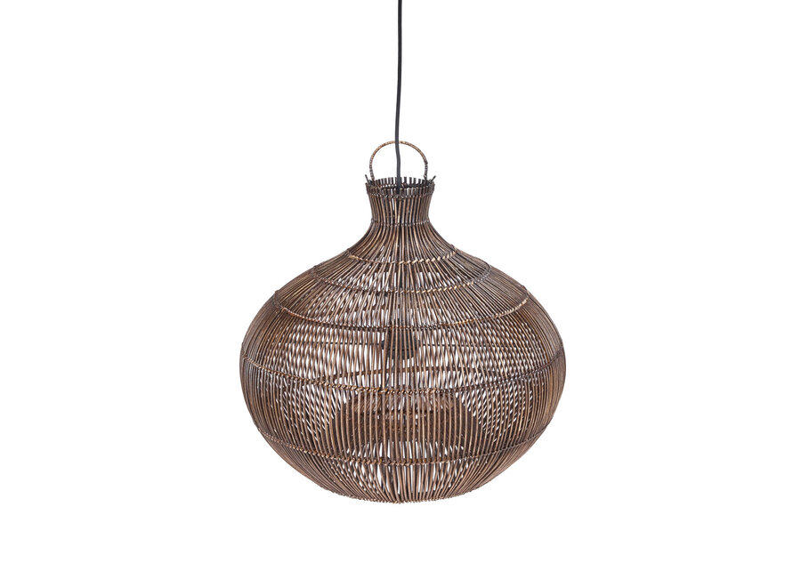 De Desert Gourd Hanglamp - Donker Walnoot - S