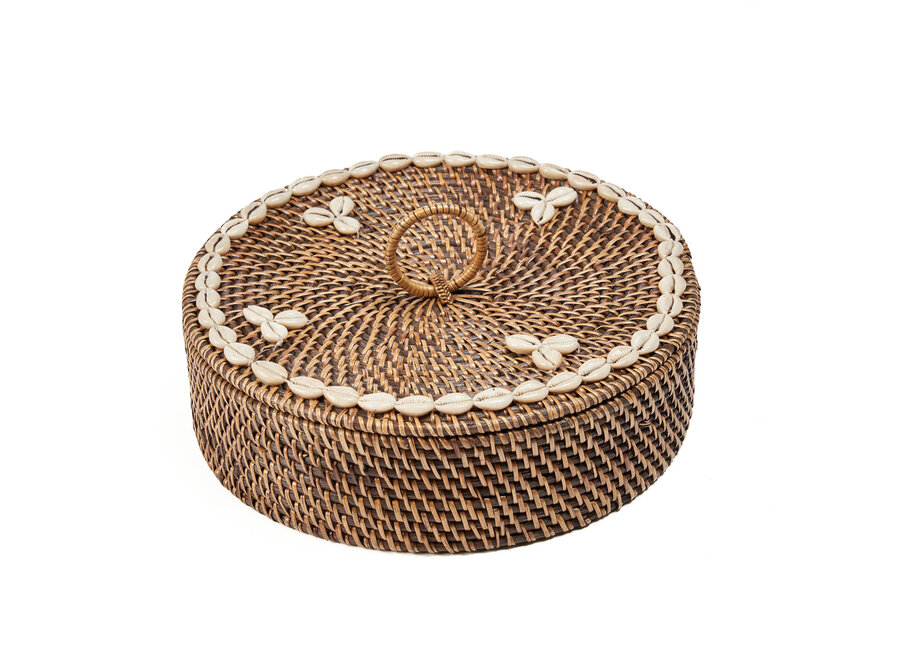 Il Cesto A Scomparti In Rattan - Marrone Naturale