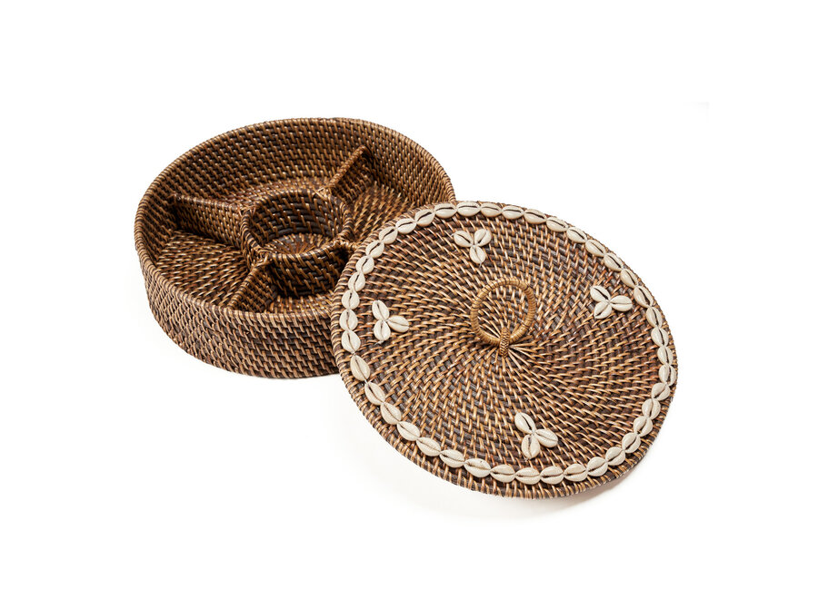 Le Panier Compartiment En Rotin - Brun Naturel