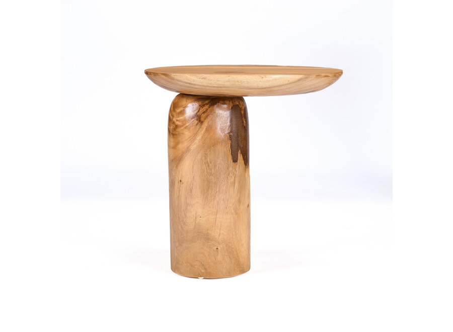 De Mango Drum Bijzettafel - Natuurlijk