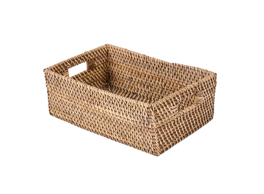 La Scatola Portaoggetti in Rattan - Marrone Naturale