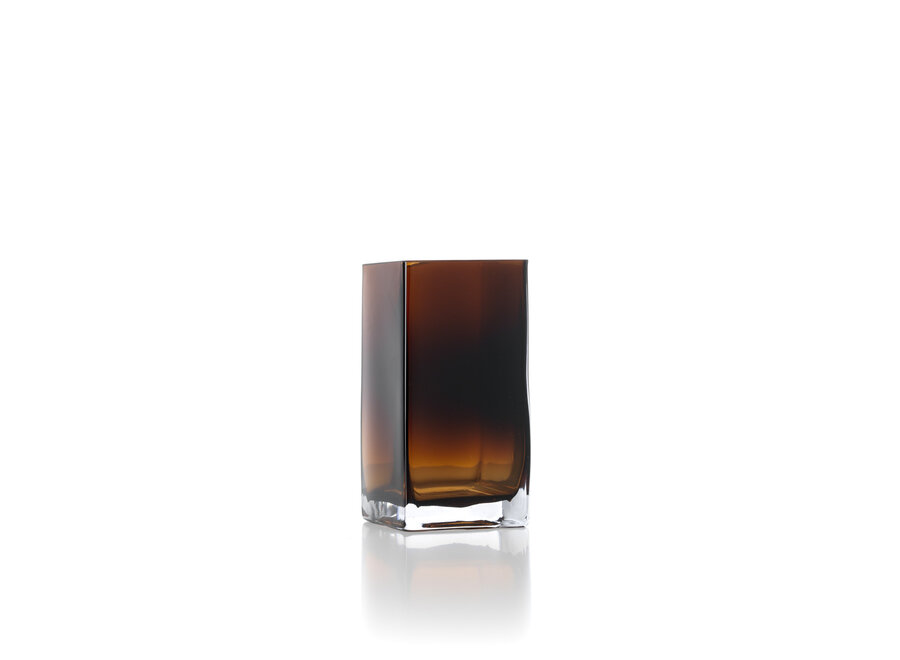 Die Amber Cuboid Vase - Bernstein - S