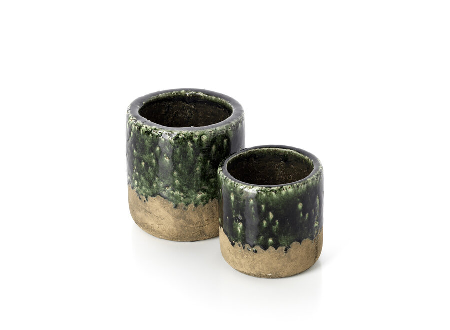 The Moss Planter - Concrete Green - M