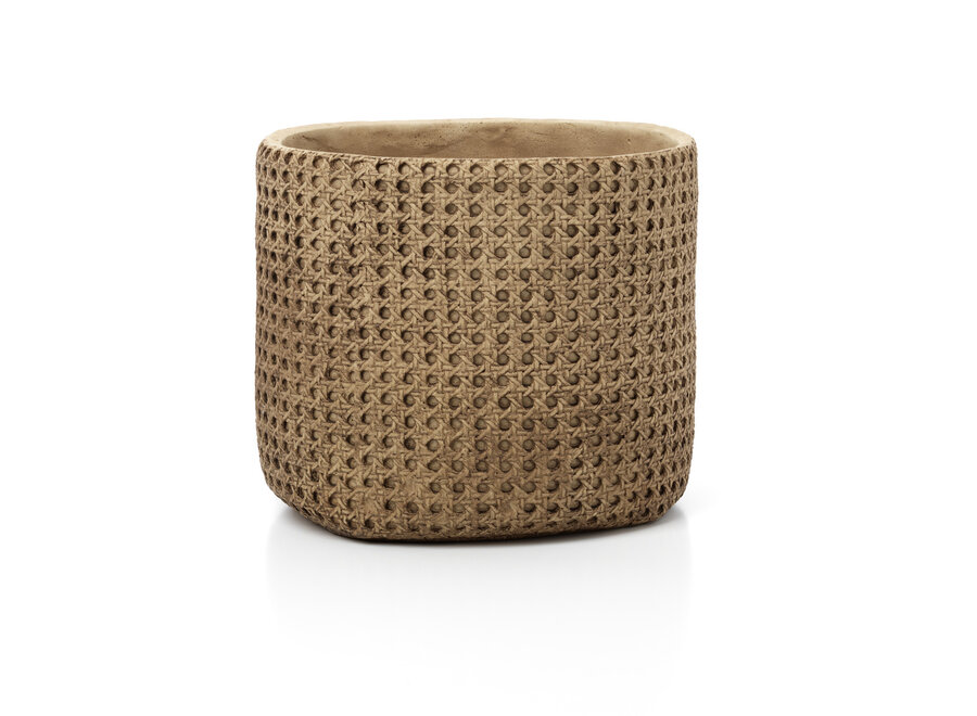Der RattanRock Pflanzkübel - Natur - XL