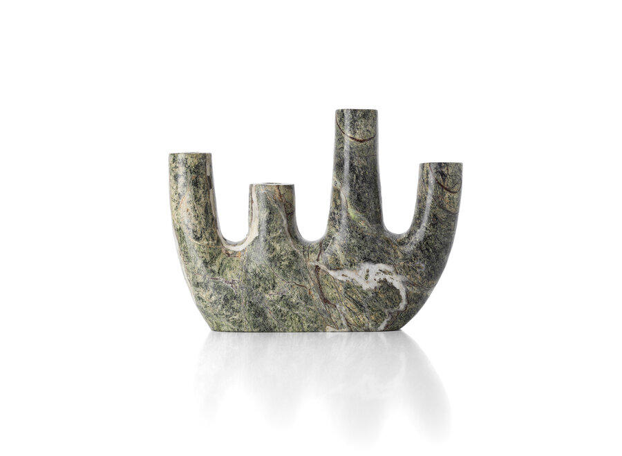 Il Vaso in Marmo Bidasar - Verde - Alto