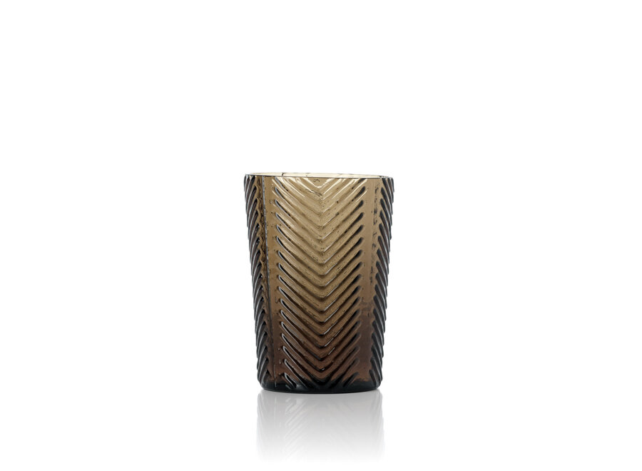 The Herringbone Tumbler - Smoke