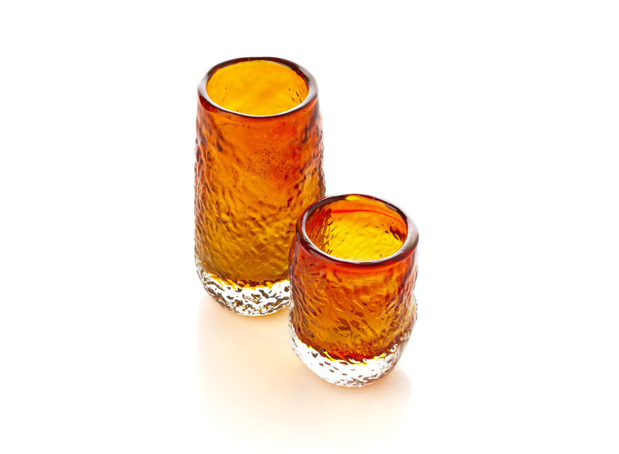 Das Marbella Glow Tumbler Glas - Bernstein