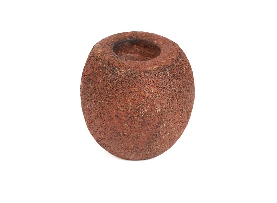 Il Portacandele Cavestone - Terracotta