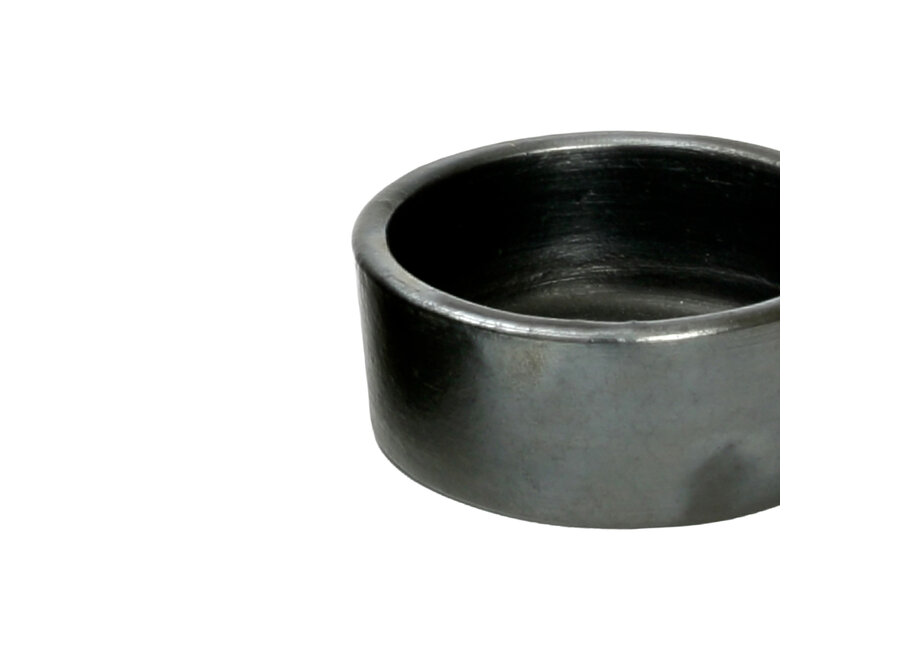 De Burned Cilinder Kom - Zwart - S