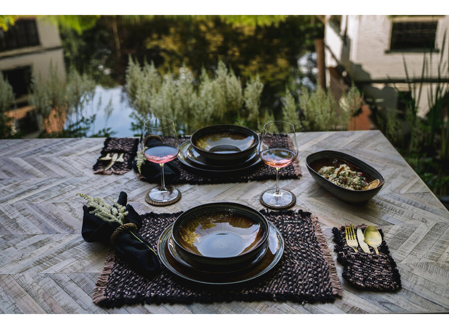 The Oh My Gee Placemat - Black Copper