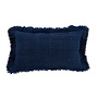 The Azure Fringe Cushion Cover - Indian Blue - 30x50
