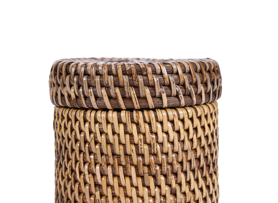 Der Rattanbehälter - Naturbraun
