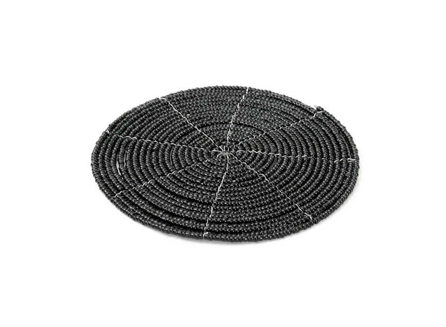Der Beaded Untersetzer - Schwarz
