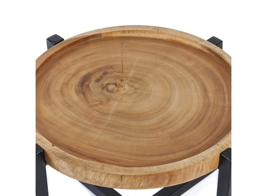Mesa Auxiliar The Rain Tree - Negro Natural