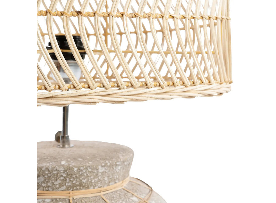 The Kythira Table Lamp - Natural Concrete