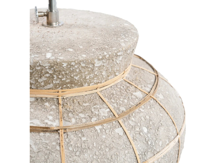 La Lampe De Table Kythira - Naturel Béton Gris