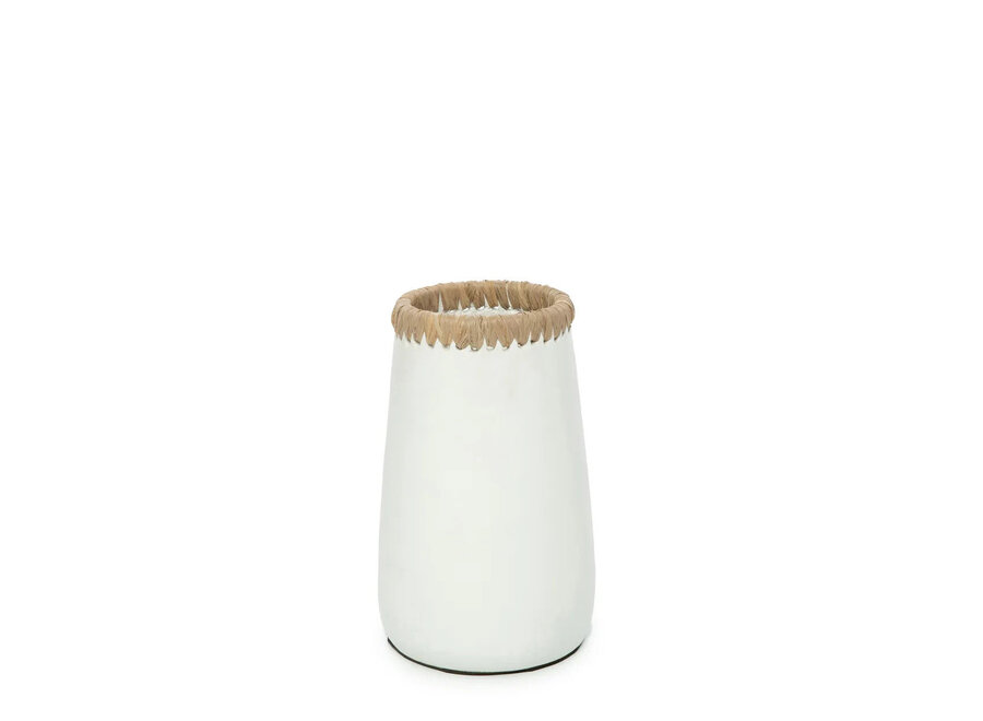 The Sneaky Vase - White Natural - S