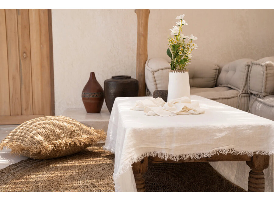 The Sneaky Vase - White Natural - S