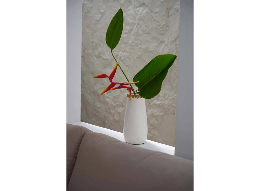Le Vase Sneaky - Blanc Naturel - M