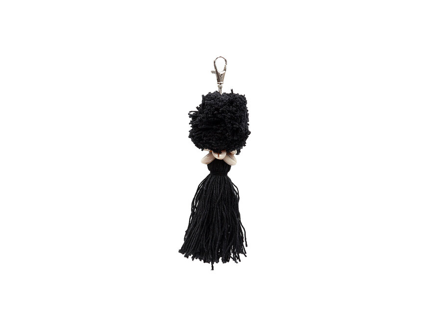 The Pompom Keychain - Black