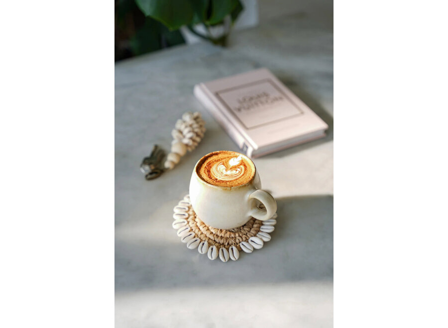 Il Raffia Shell Sottobicchiere - Naturale