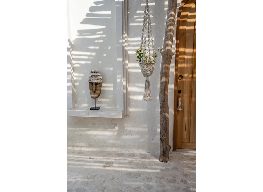 The Cowrie Mask on Stand - Large