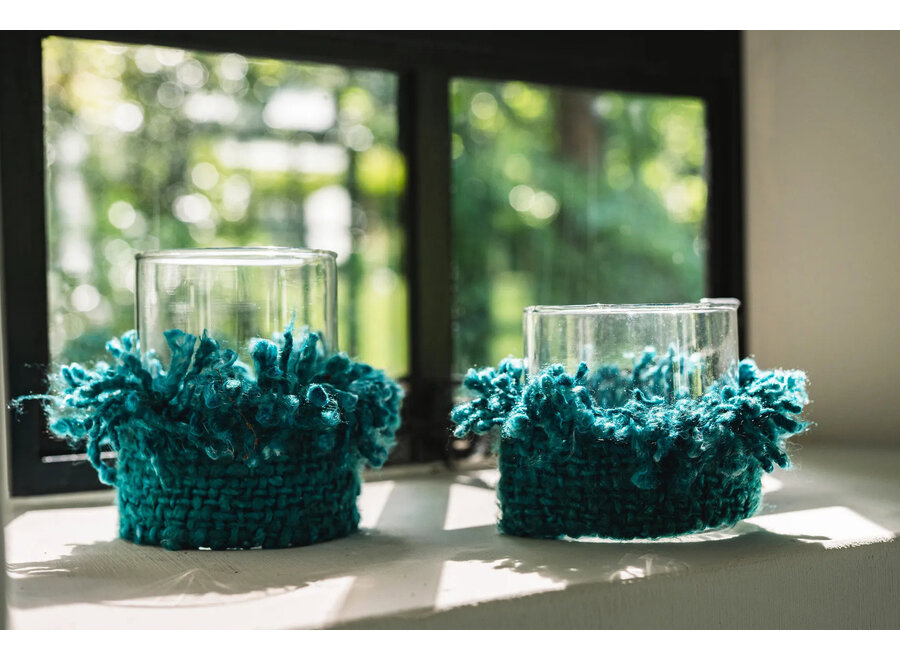 Der Oh My Gee Kerzenhalter - Aqua - S