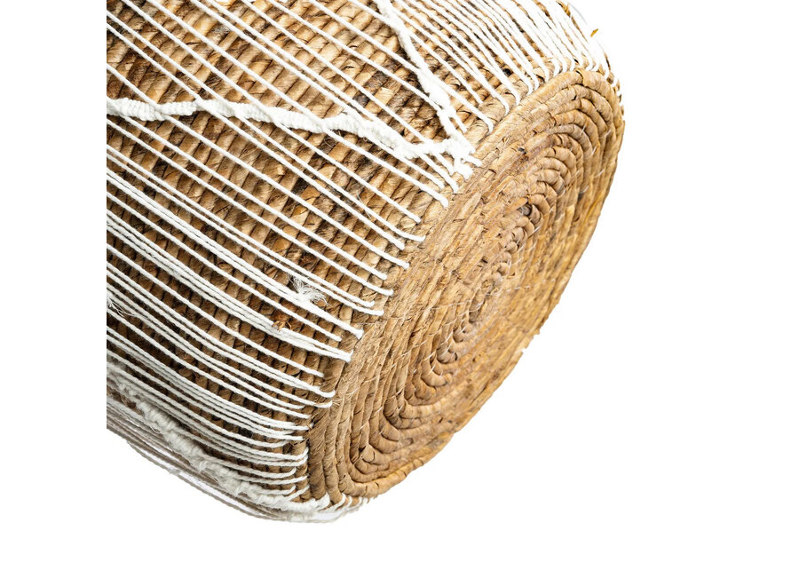 Le Panier Macramé à Couture Droite - L