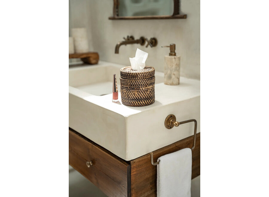 Die Colonial Taschentuchbox - Natur Braun