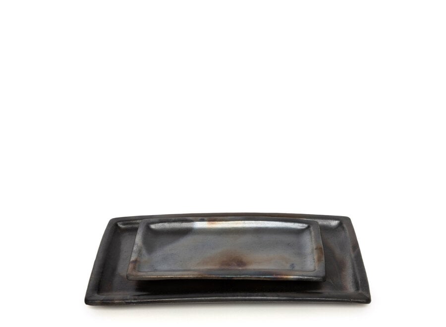 Het Burned Sushi Bord - Zwart - L