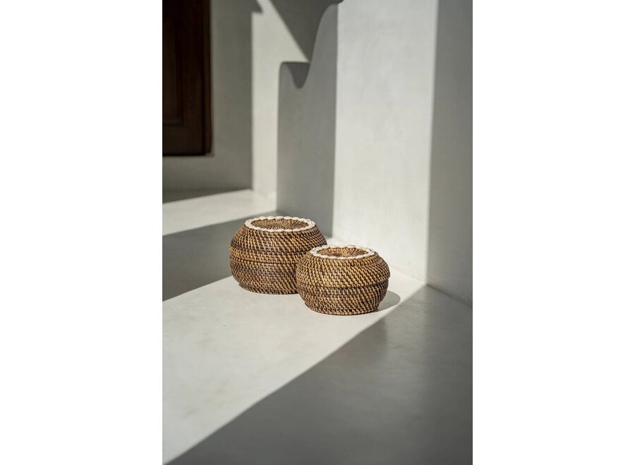 Le Panier Colonial Peek-a-Boo - Brun Naturel - M