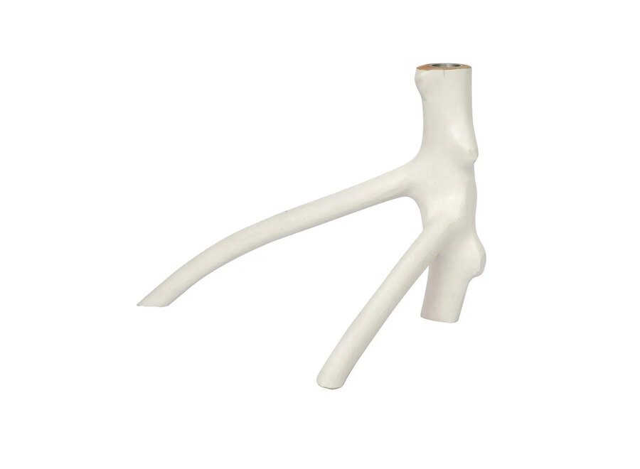 De Triple Twig Kaarsenhouder - Wit