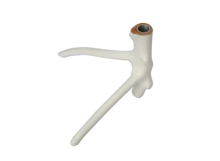 De Triple Twig Kaarsenhouder - Wit