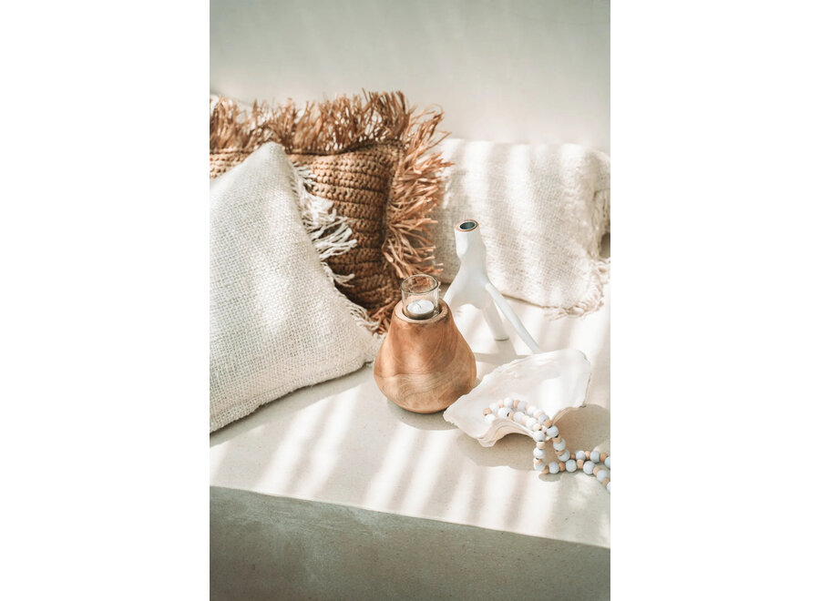 The Triple Twig Candle Holder - White