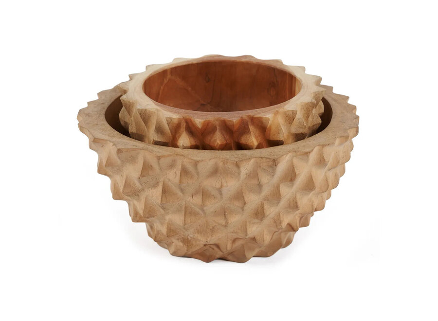 Die Teak Root Durian Schale - S