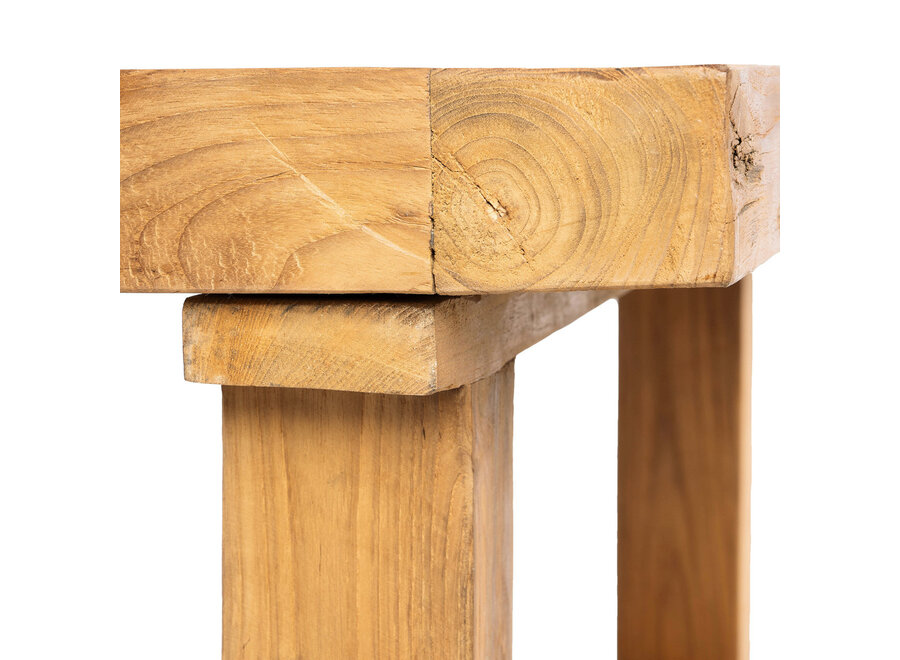 Der Couchtisch Aus Recyceltem Teakholz - Natur