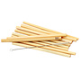 Les Pailles en Bambou - Lot de 10 Avec Brosse de Nettoyage
