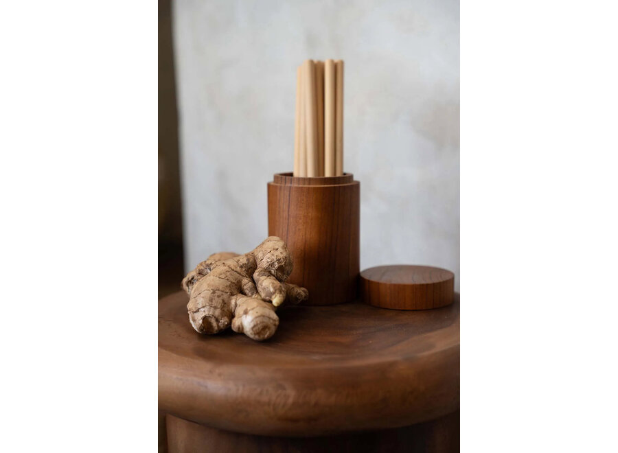 The Bamboo Straws - Set of 10 With Cleaning Brush