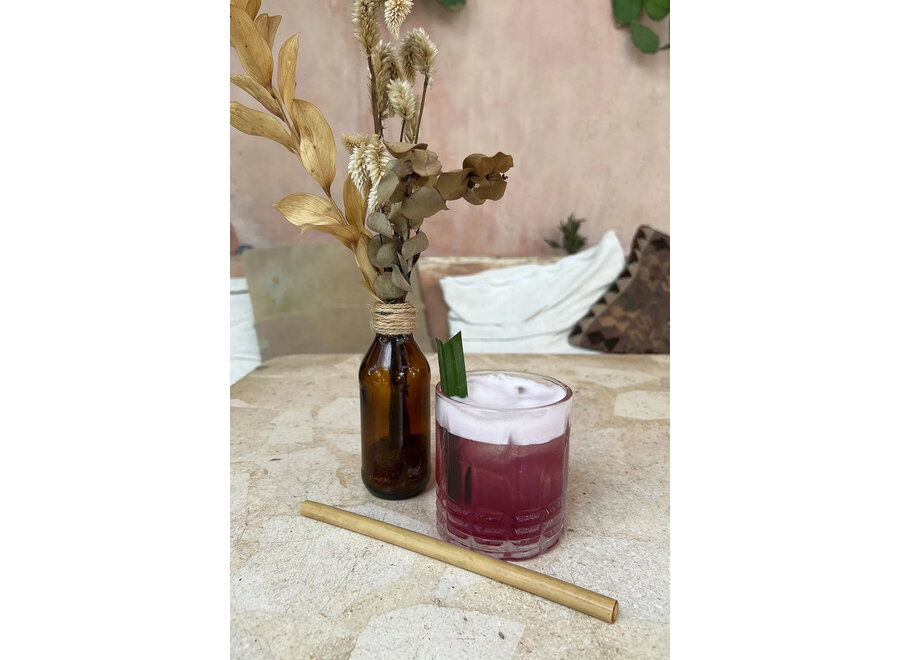 De Bamboe Rietjes - Set Van 10 Met Reinigingsborsteltje