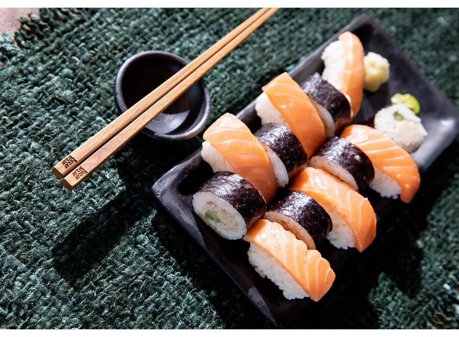 Het Burned Sushi Bord - Zwart - M