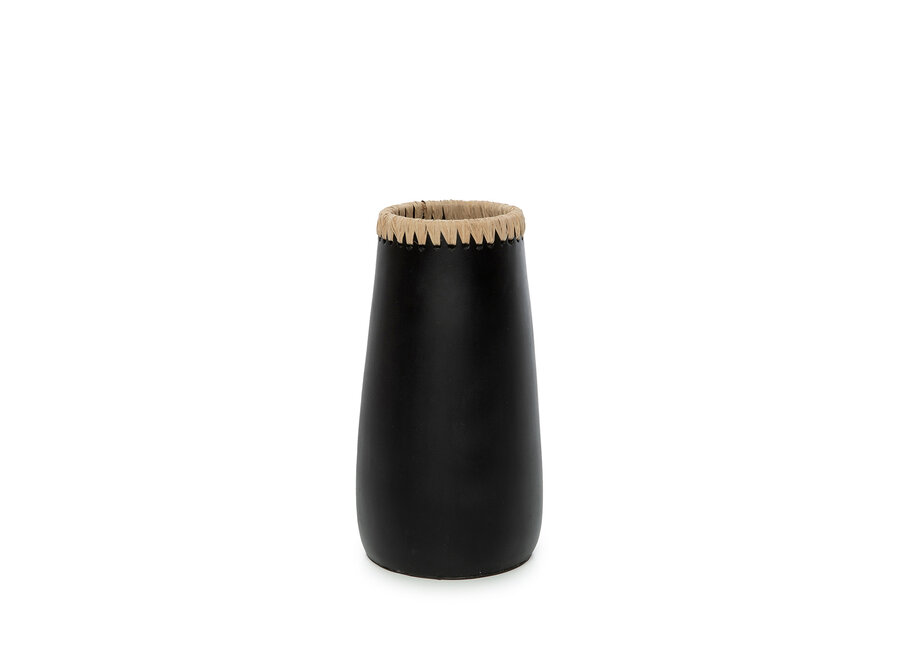 Le Vase Sneaky - Noir Naturel - M