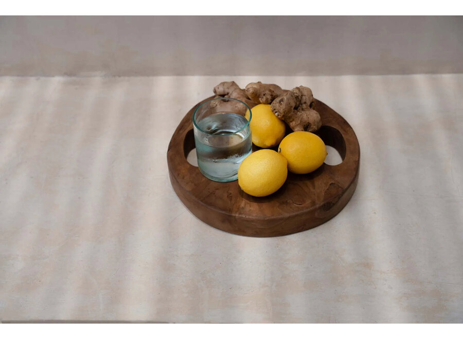 The Teak Root Tray - Natural - S
