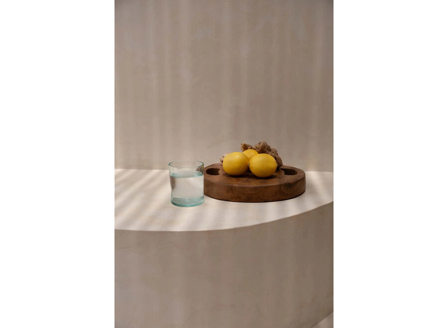 Il Vassoio Con Teak Root - Naturale - S