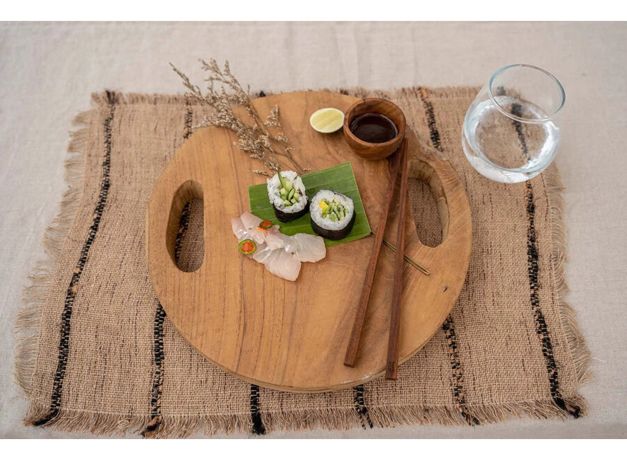 Das Teak Root Tablett - Natur - S