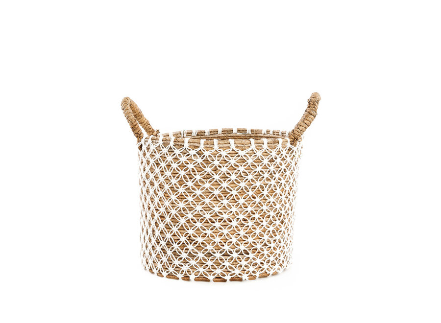Le Panier En Macramé Cross Stitched - M